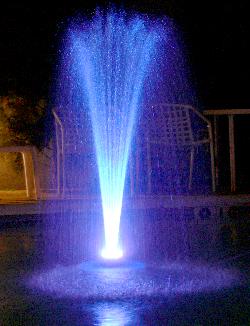 floating water fountain with 36 LED light