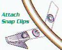 attach snap clips